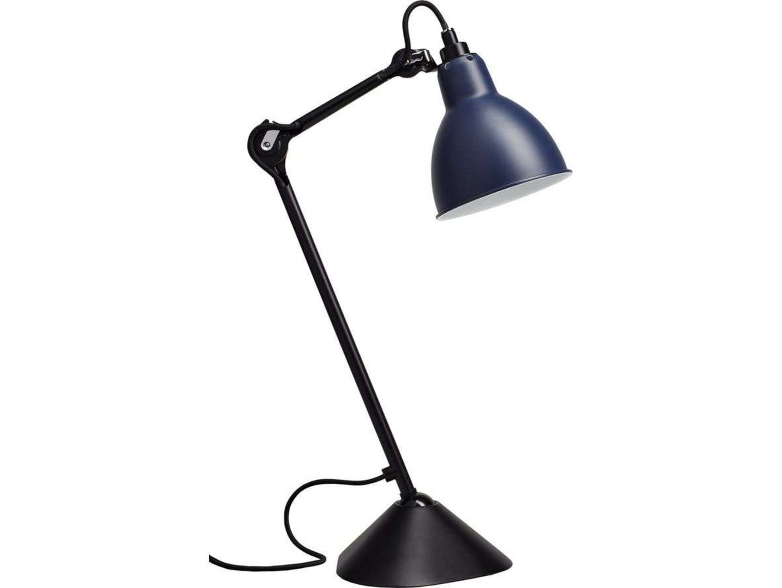 205 Bordlampe Sort/Blå Lampe Gras - Kontor / arbejdsværelse - Metal