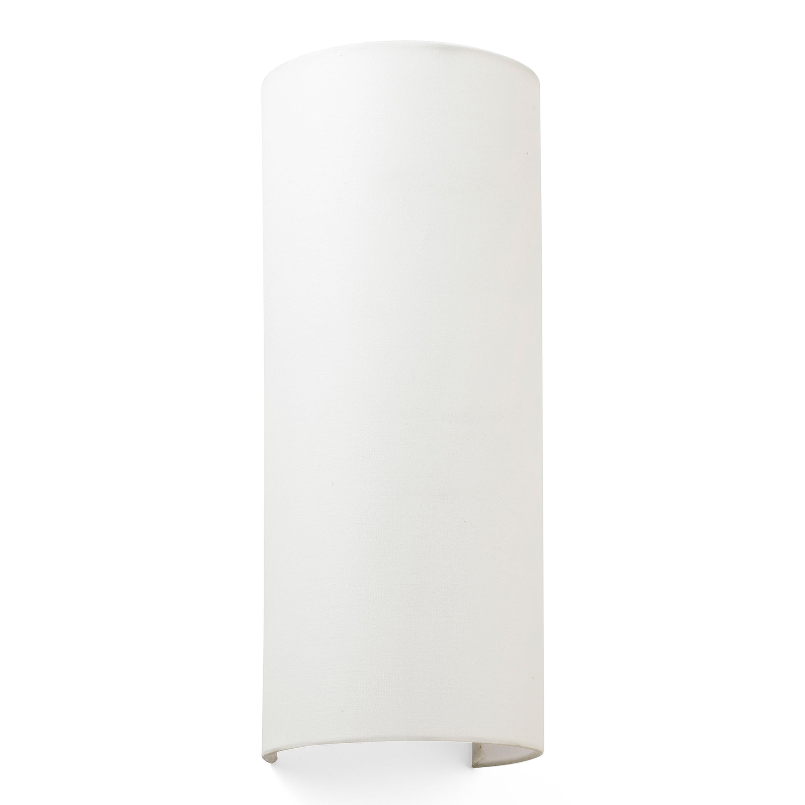 Cotton wall light, curved, 37 x 15 cm, beige