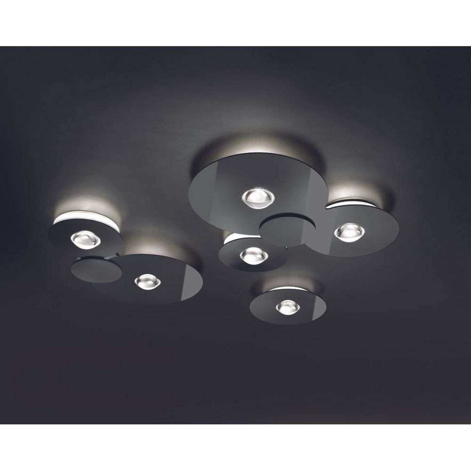 Bugia Triple Stropné Lampa 2700K Chrome - Lodes