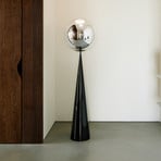 Tom Dixon Melt Cone Fat, chrome-coloured, 175 cm, black base
