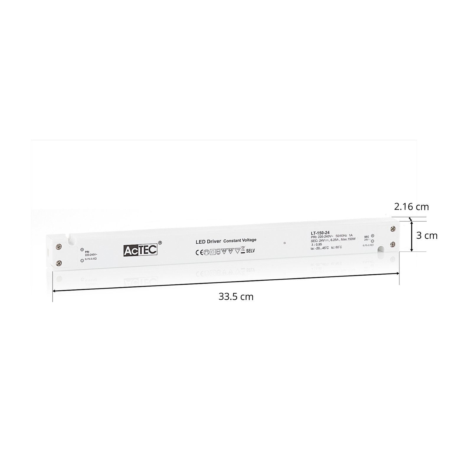 AcTEC LT transformador LED CV 24V, 150W