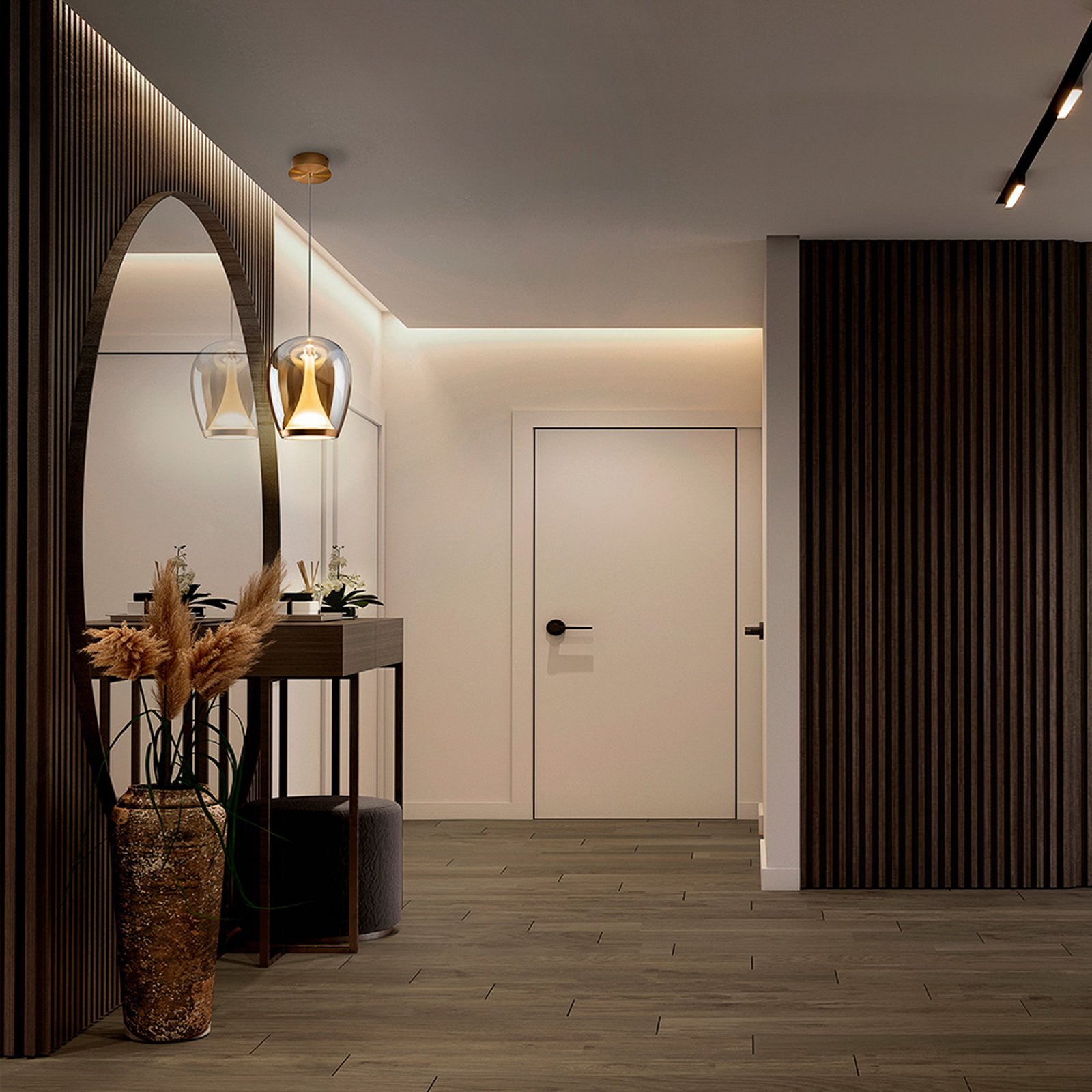 LED висяща лампа Suspiro, Ø 25 cm, златисто-кехлибарено, стъкло LED висяща лампа Suspiro, Ø 25 cm, златисто-кехлибарено, стъкло