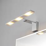 Lampada per specchio Lorik a LED chic cromo