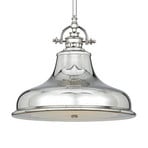 Lampa wisząca Emery 1-pkt. srebrna Ø 34,3 cm