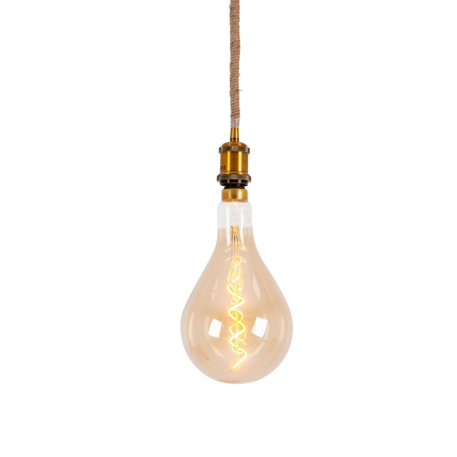 Lampa wisząca LED Ontario lina konopna, 1-punktowa