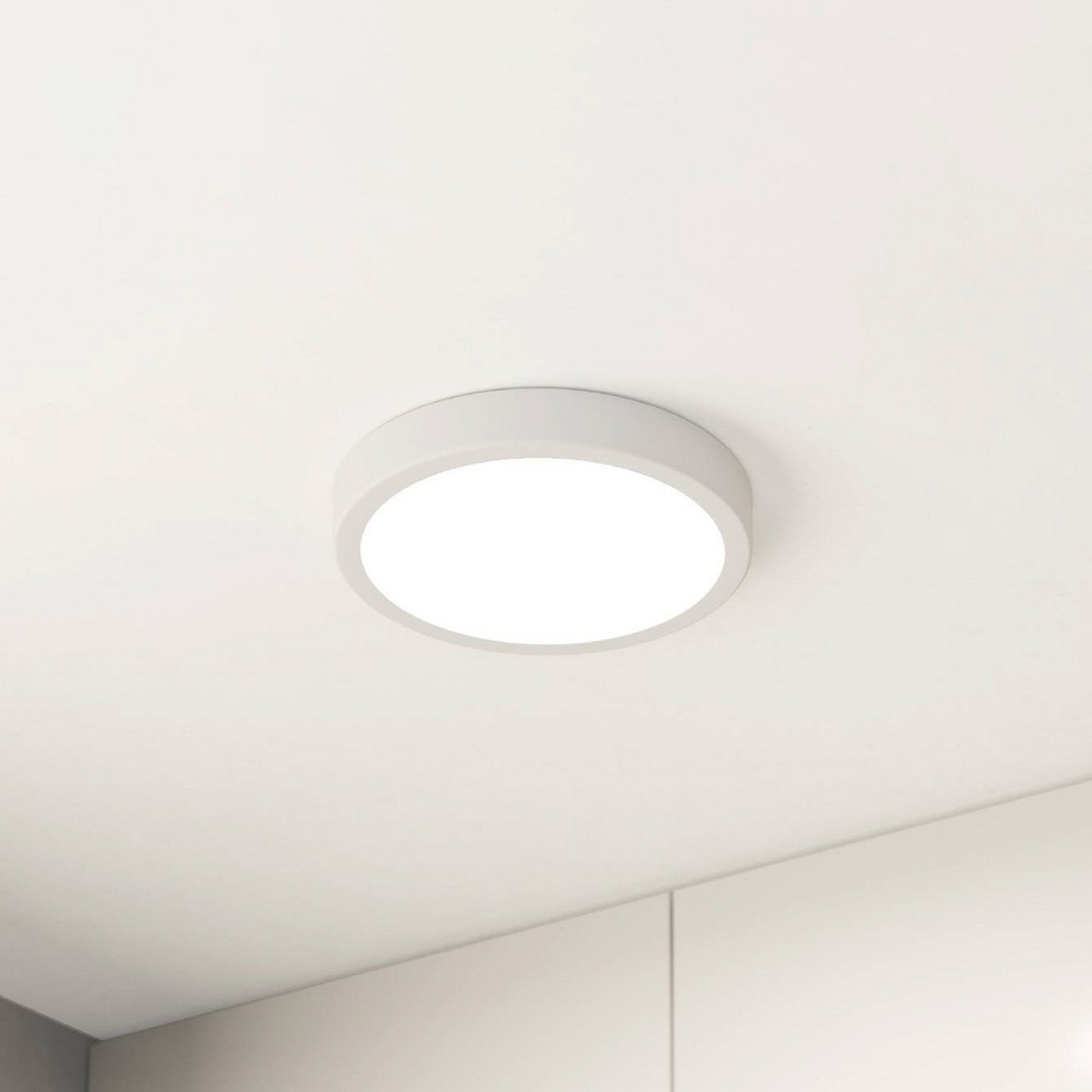 EGLO Plafonieră cu LED Fueva 5 IP44 3000K alb Ø21cm - Baie - Metal