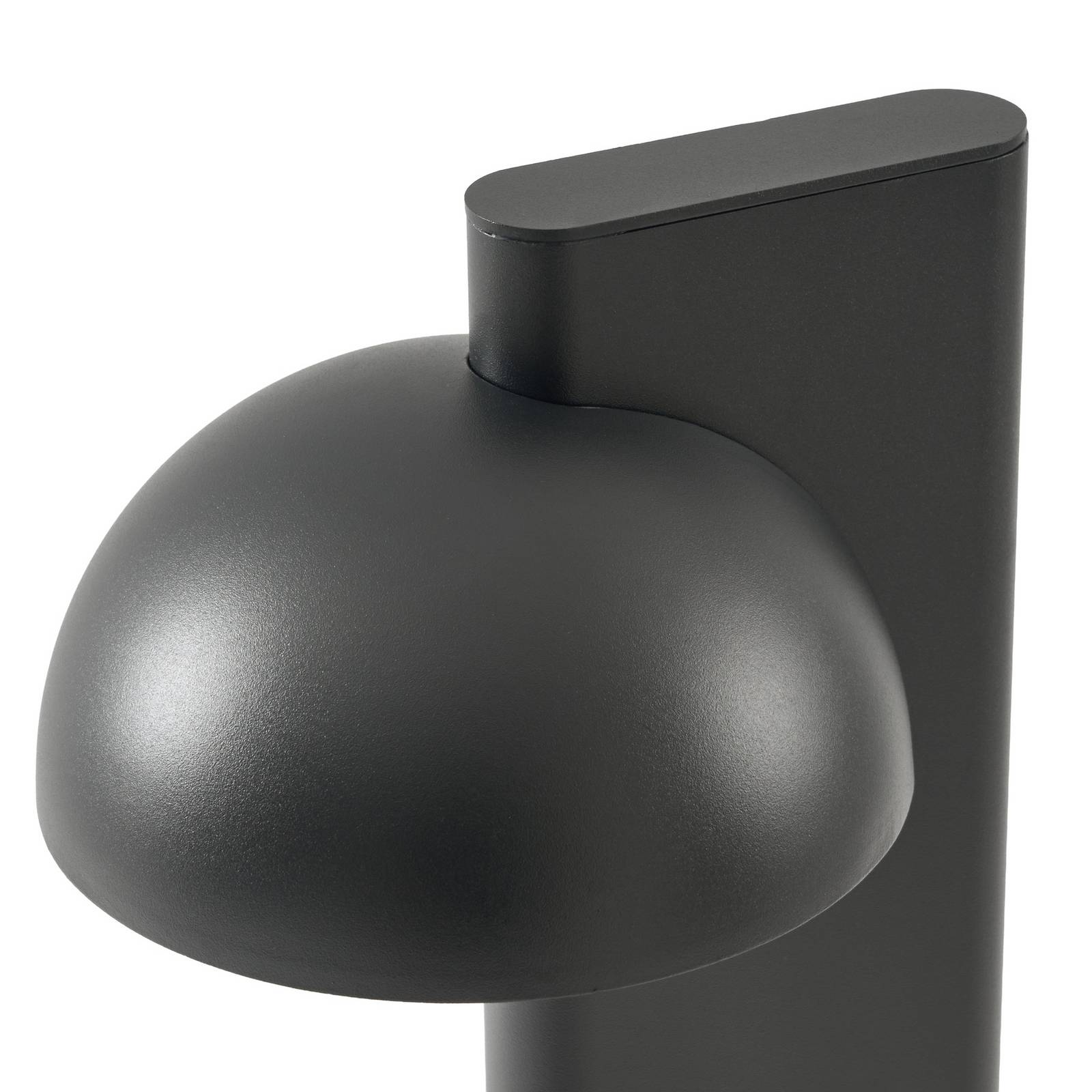 Słupek oświetleniowy LED Lucande Velira, czarna, 77 cm, 1-punktowy, IP44