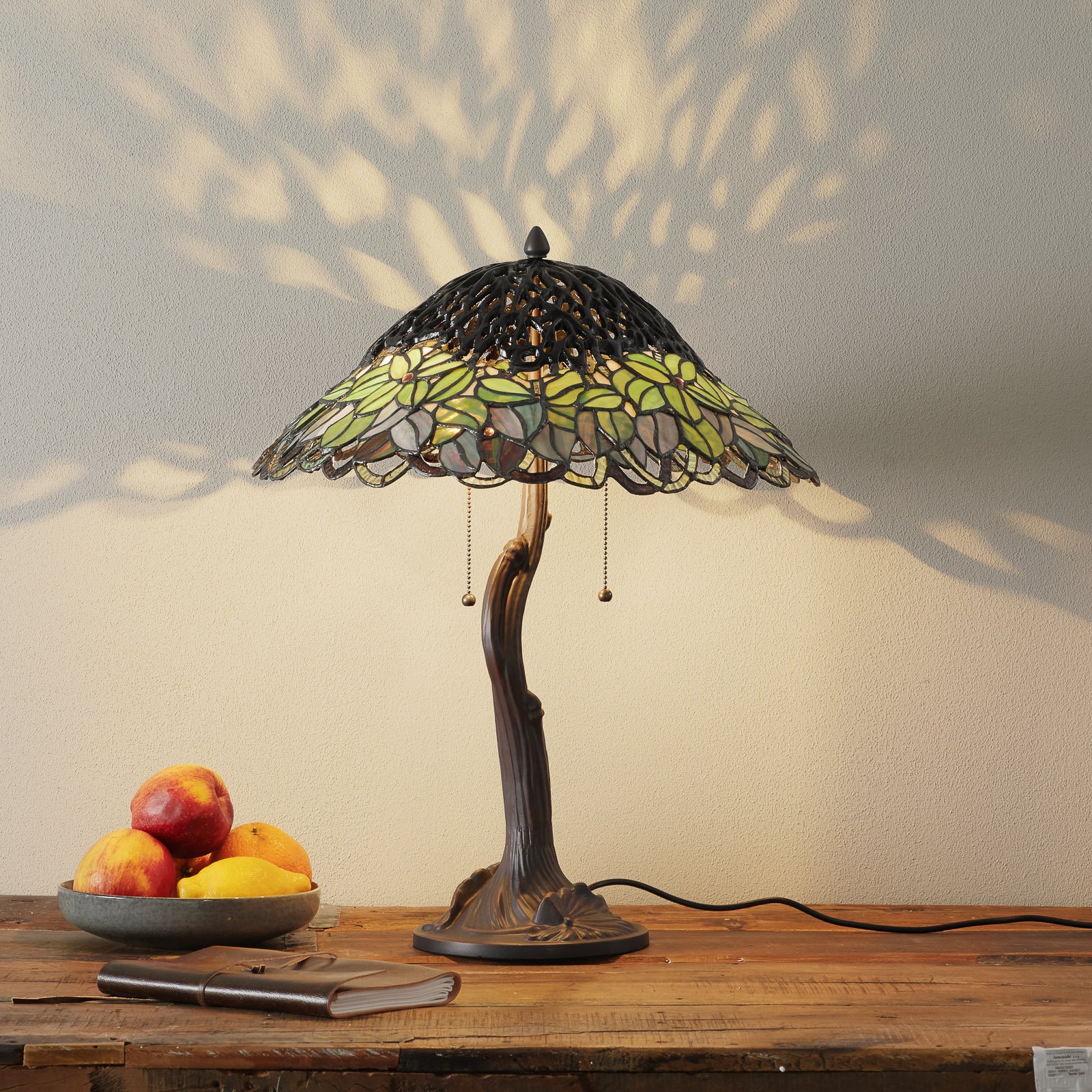Wyjątkowa lampa stołowa Jamaica styl Tiffany