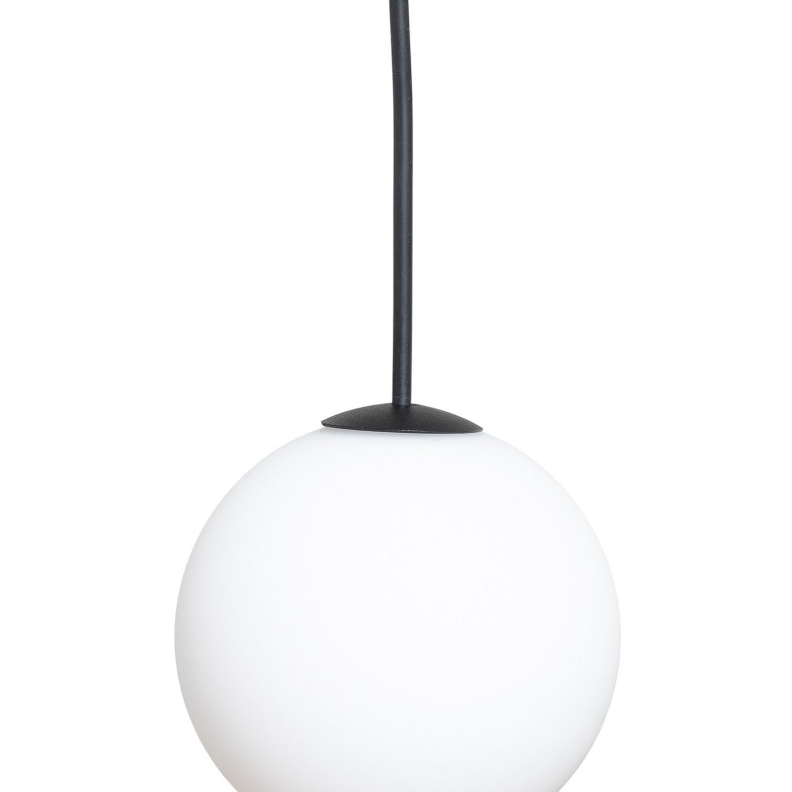 Hängelampe SNOWBALL, Opalglas/schwarz, 100 x 34 cm, 14 x G9