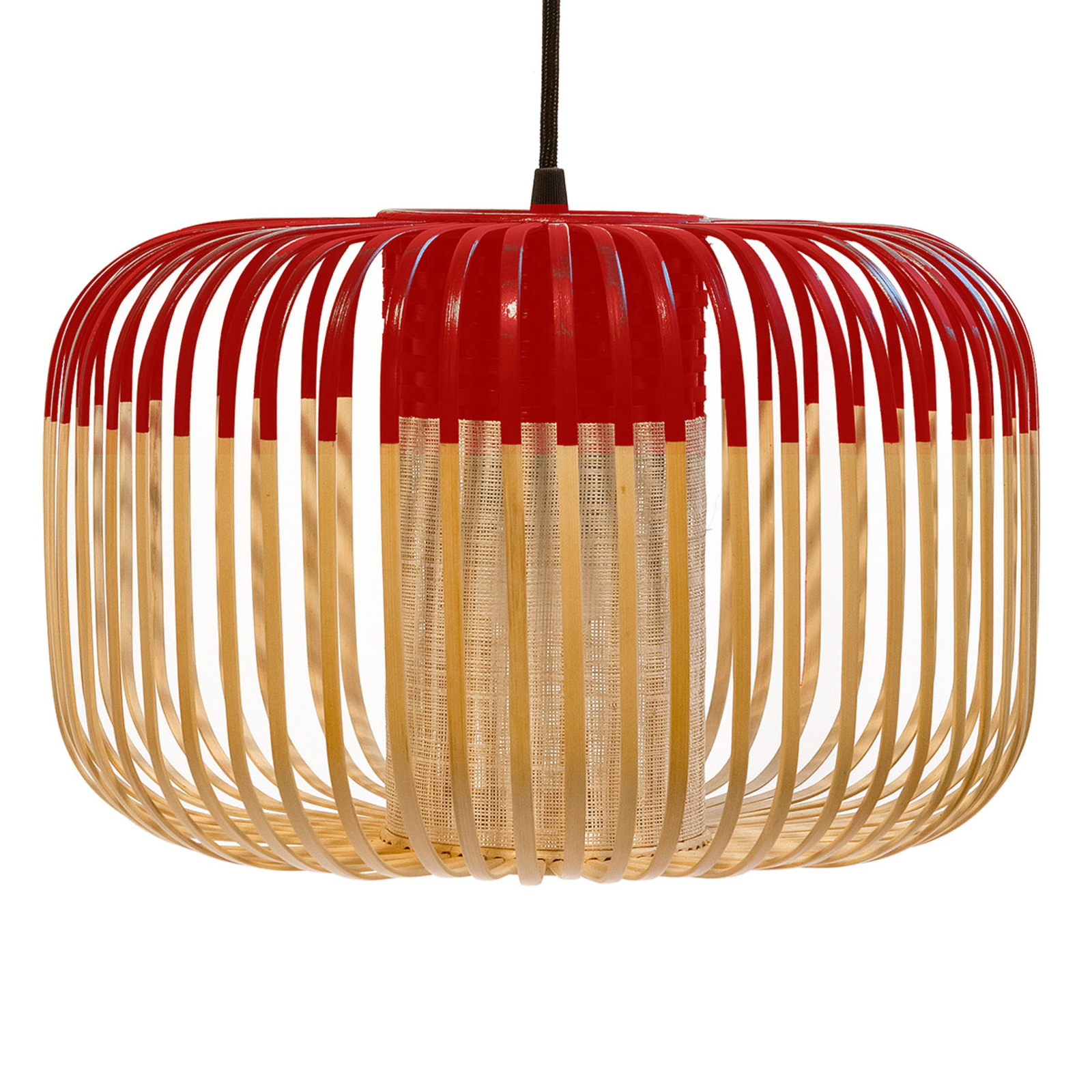 Forestier Bamboo Light S hængelampe 35 cm, rød