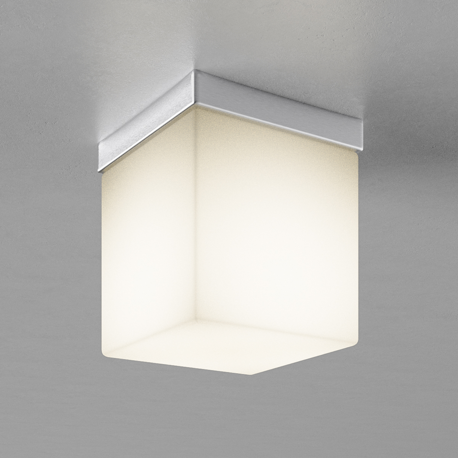 Pamalux Inspiring ceiling light Livia, 16 cm, for Bathroom, glass, metal, E27, 60 W, energy efficiency: A++, L: 16 cm, W: 16 cm, H: 18.5 cm