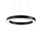 Ideal Lux LED-Hängeleuchte Oracle, Ø 60 cm, schwarz, 3.000 K