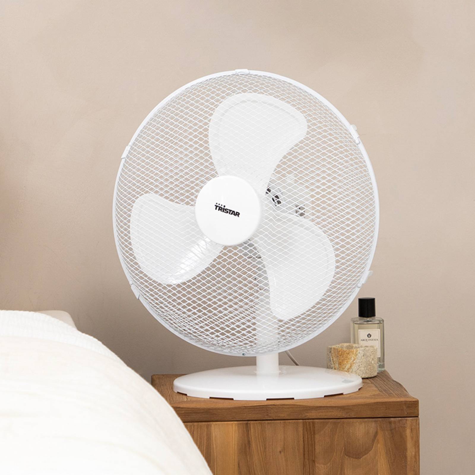 Tristar Ventilateur de table blanc VE-5727 avec 3 réglages