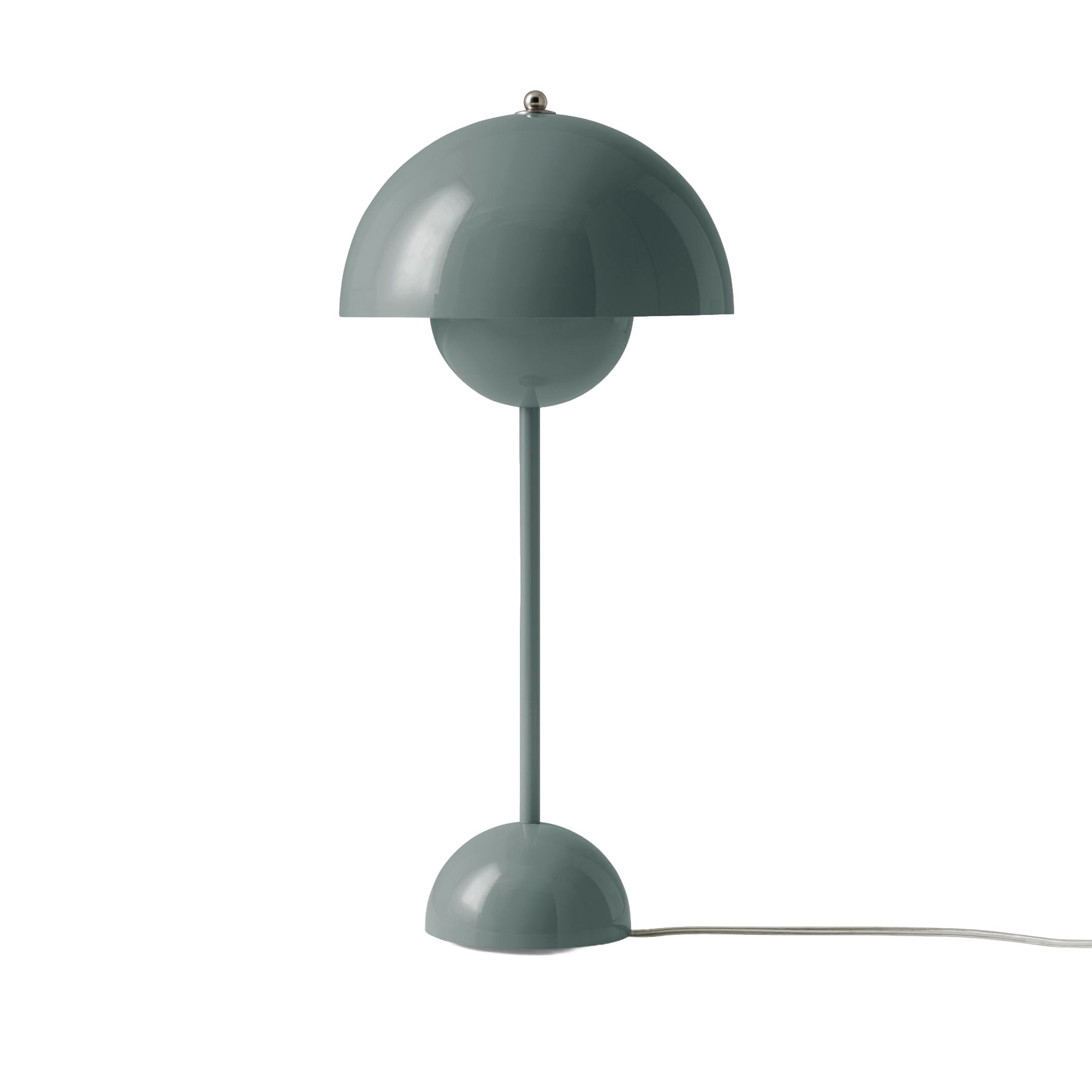 Flowerpot VP3 tafellamp, steenblauw, 50 cm - &TRADITION