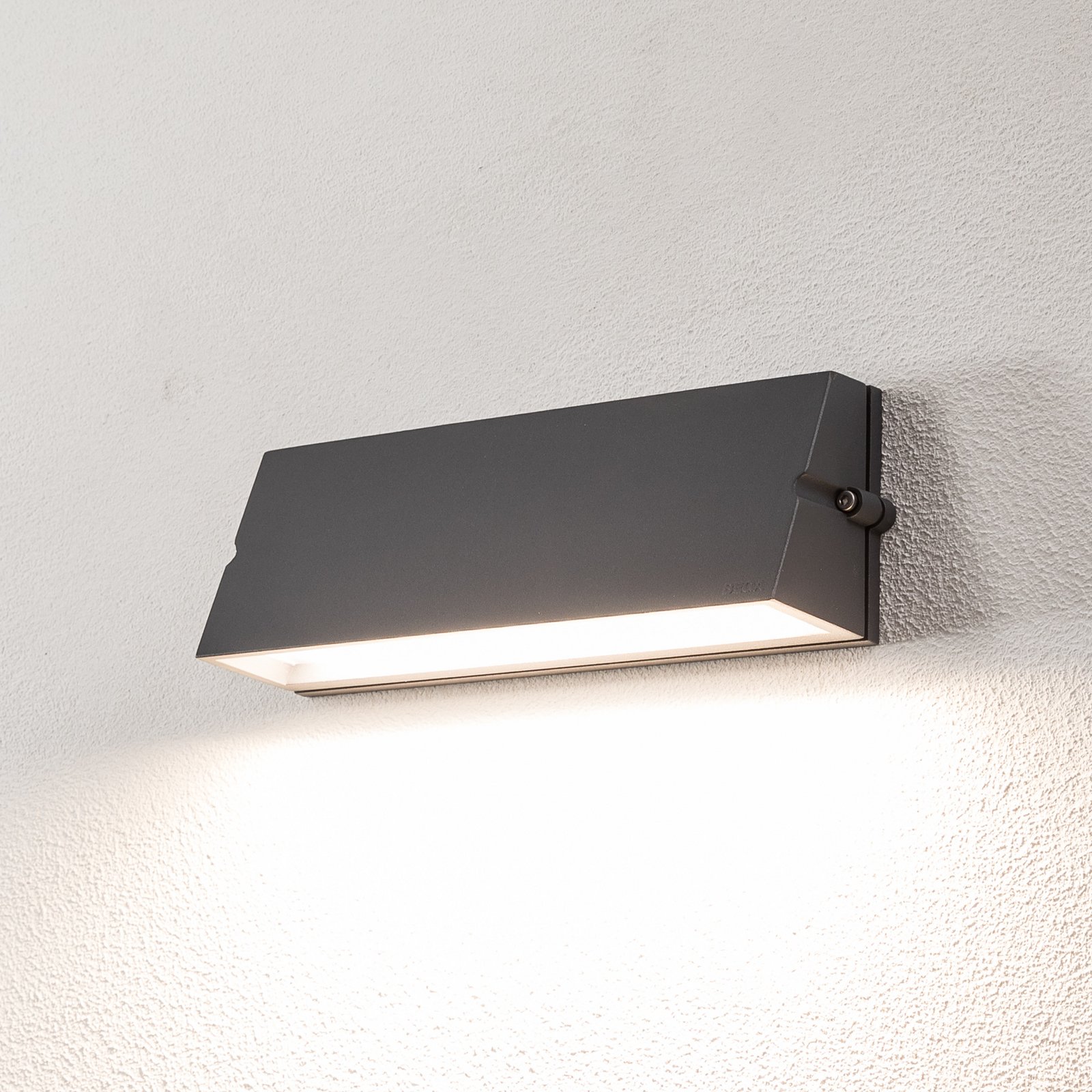 Bega LED buitenwandlamp 24374 K3, grafiet, gegoten aluminium, DALI