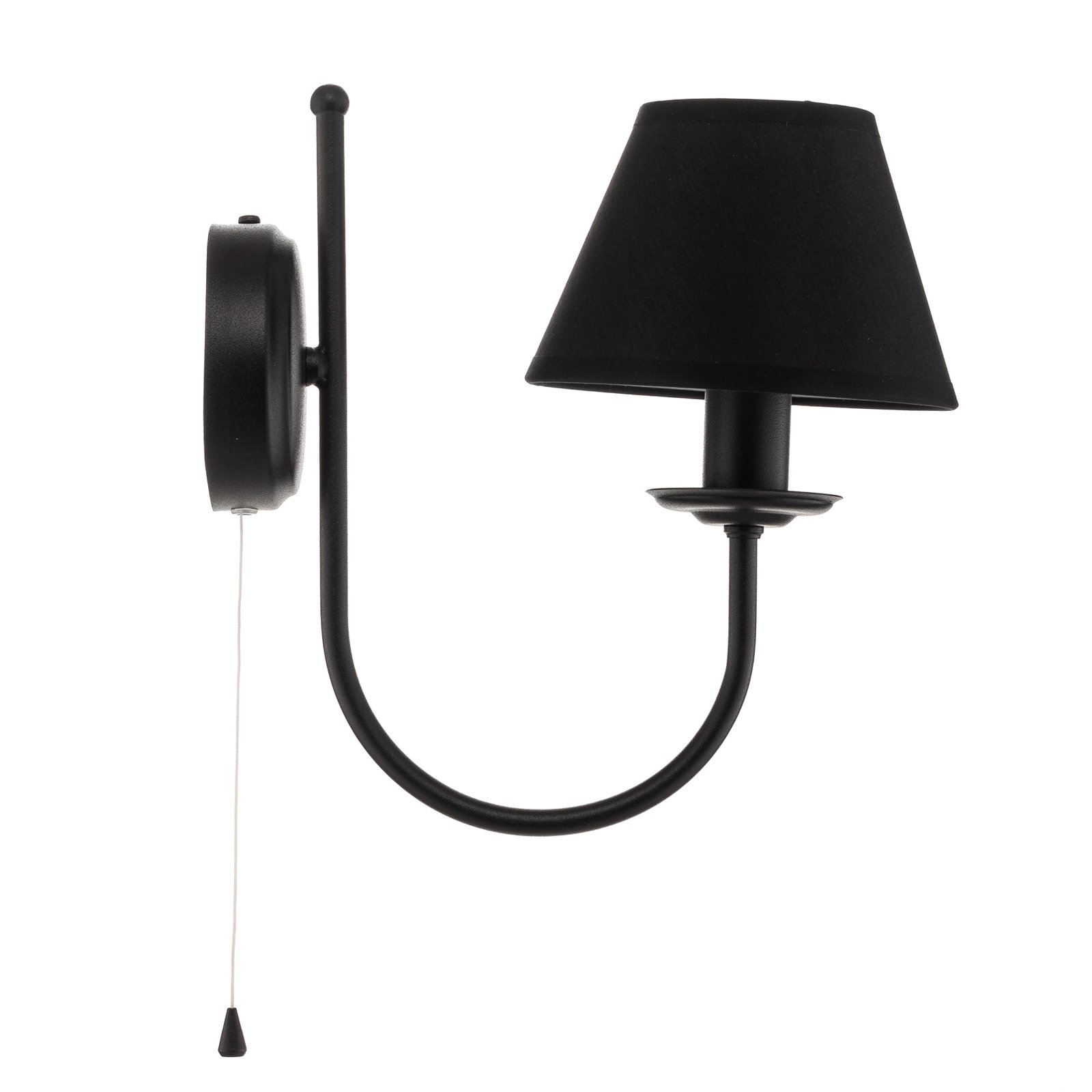 Bona wall light, one-bulb, black