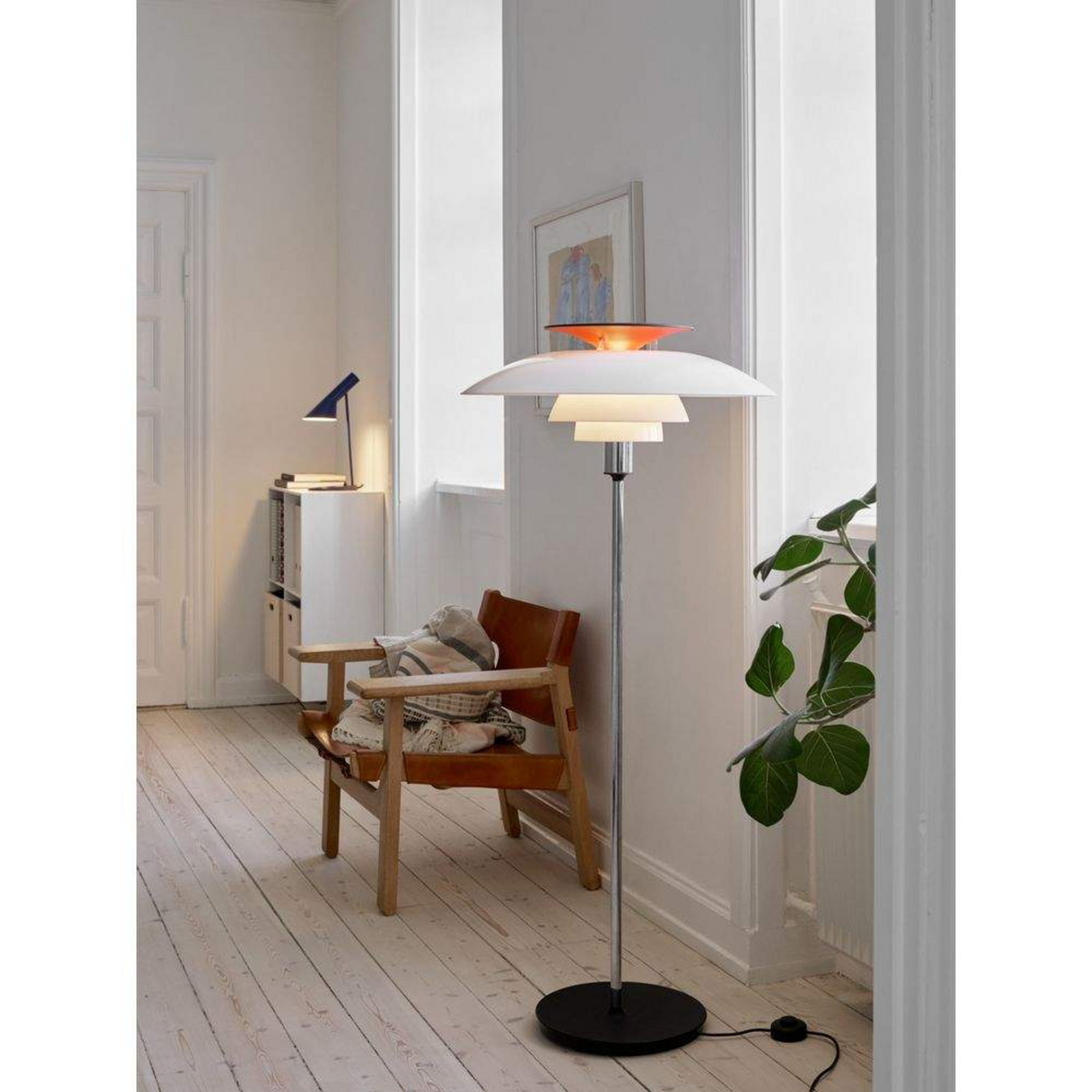 PH 80 Podna lampa Bijela Opal/Krom Plated - Louis Poulsen