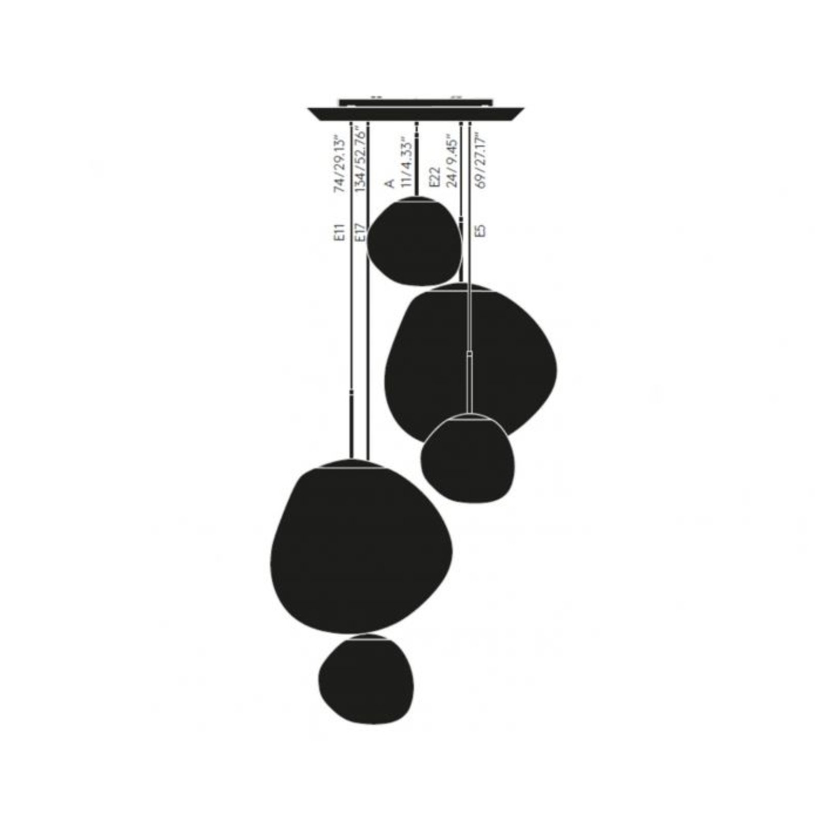 Melt Large Round Hängelampe Ø 95 cm kupfer - Tom Dixon Melt Large Round Hängelampe Ø 95 cm kupfer - Tom Dixon