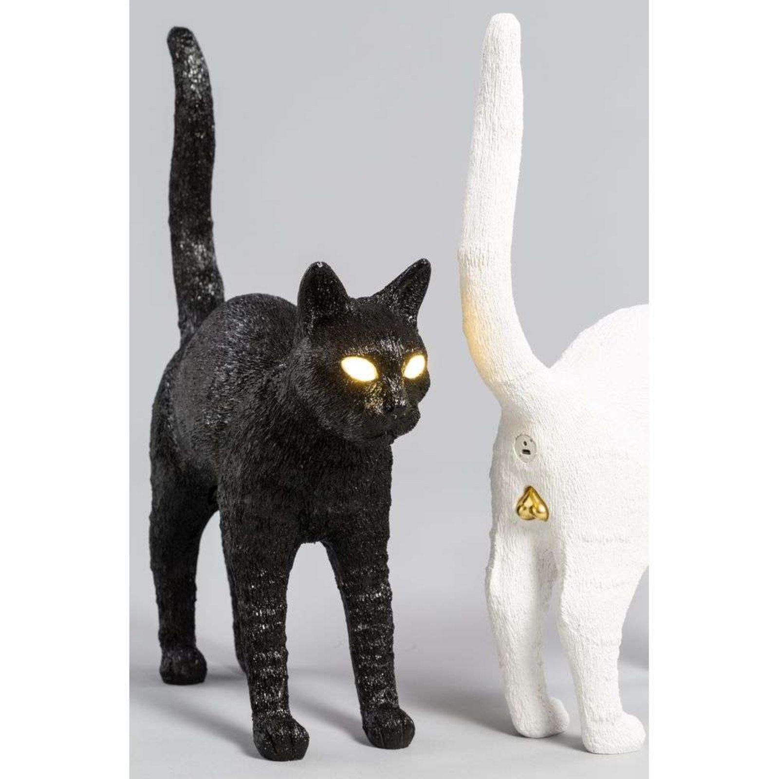 Jobby The Cat Candeeiro de Mesa Black - Seletti