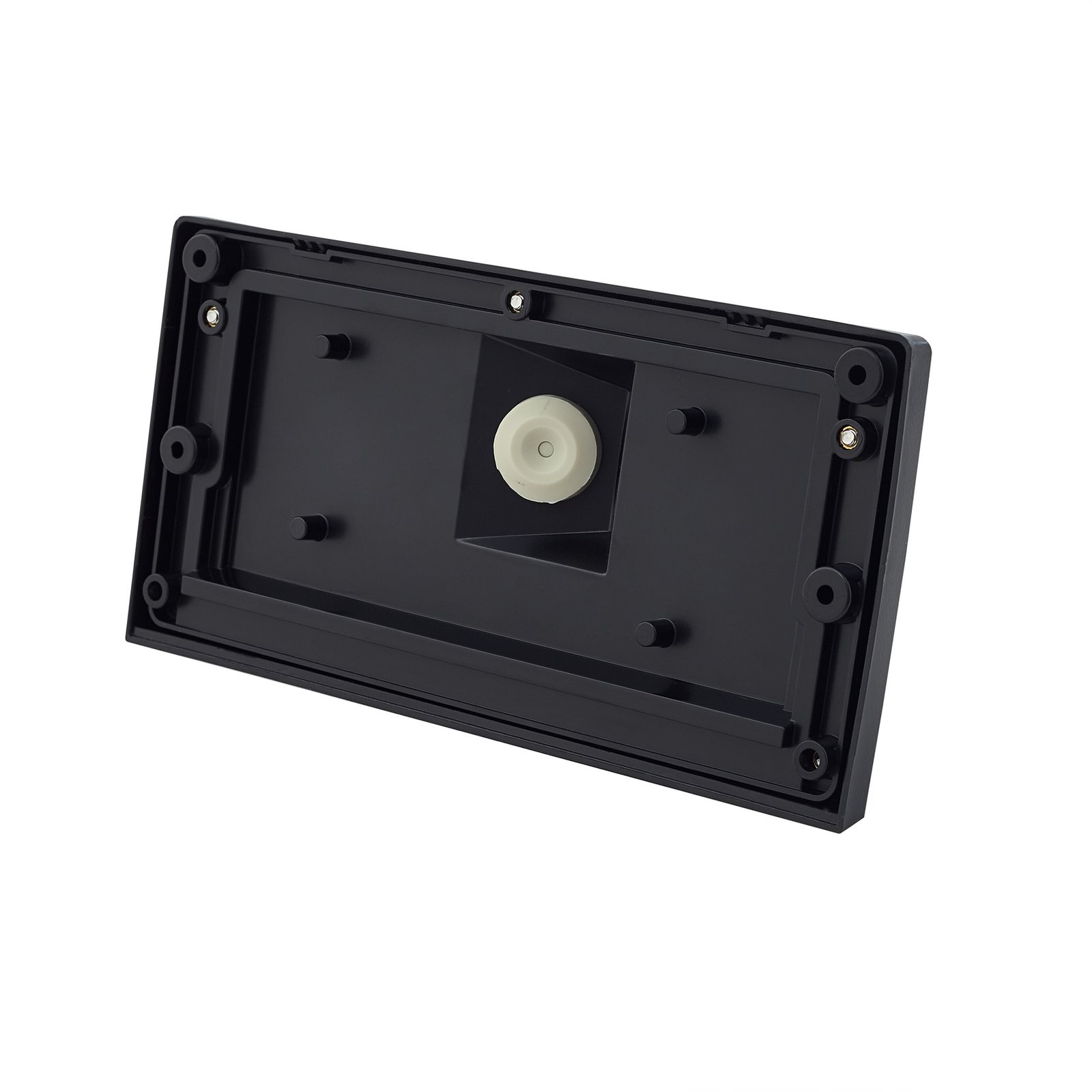 Lindby Candeeiro de parede exterior LED Siana, preto, PC, sensor