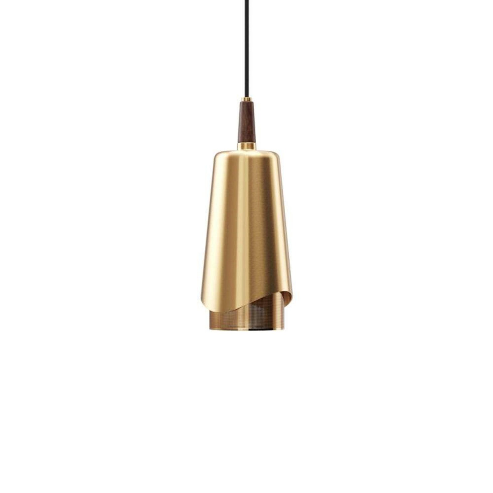 Umanoff Závěsná Lampa Brass/Walnut - Audo Copenhagen