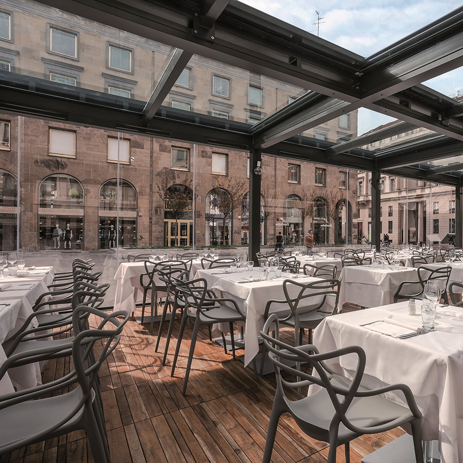 Masters chair, grey, height 83 cm - Kartell