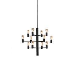 Manola 12 Chandelier Negro Regulable LED - Herstal