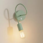 Vägglampa Oxford, grön, metall, 1-lampa, E27