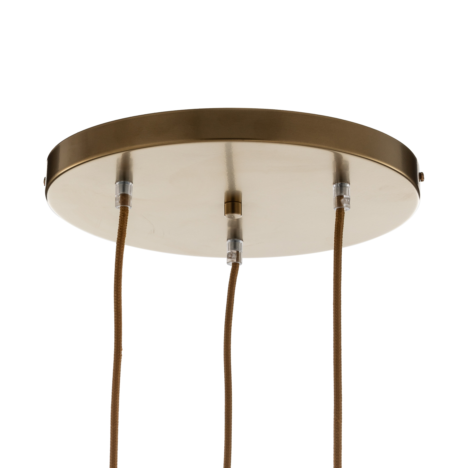 Hanglamp Monte, 3-lamps, rondel, goud