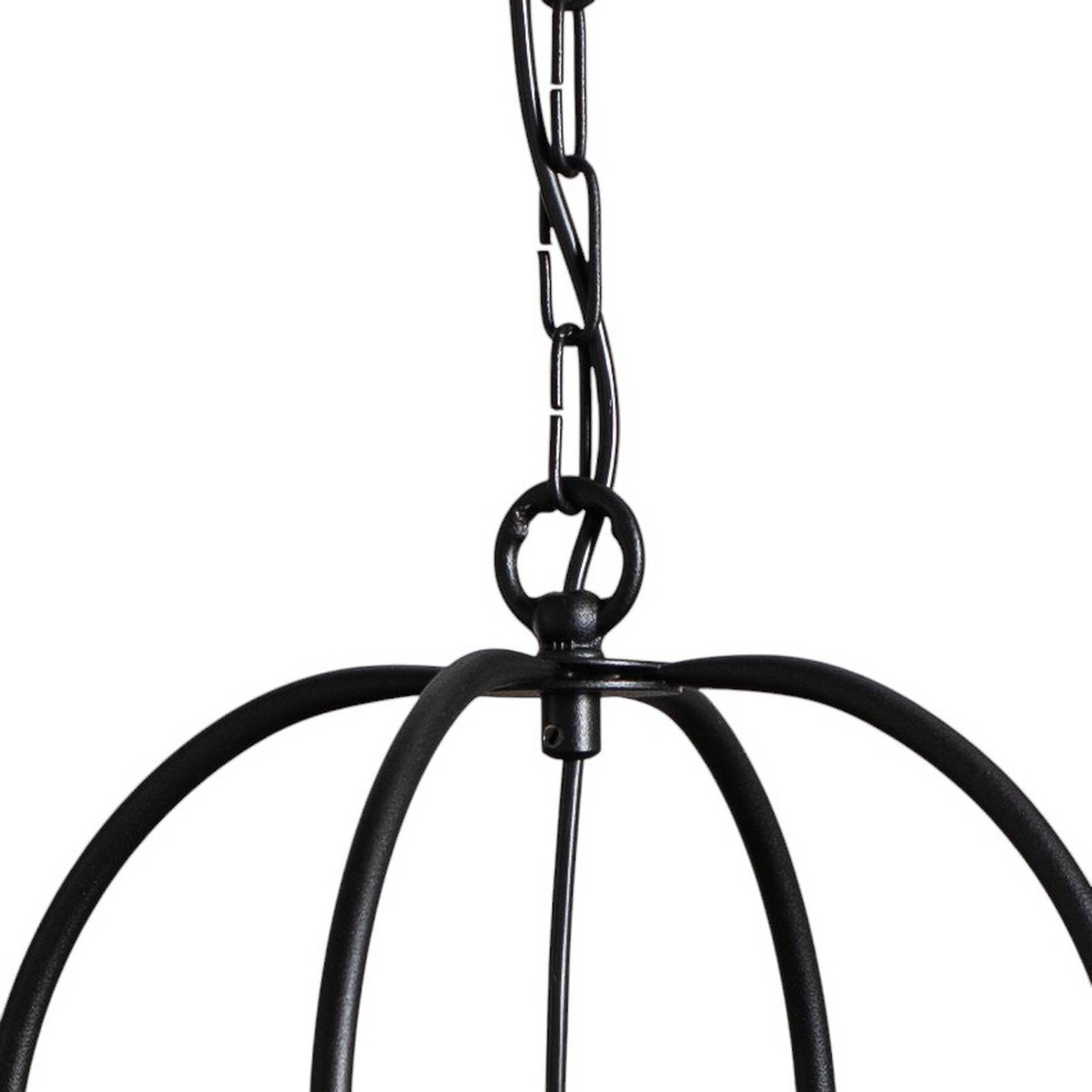 Żyrandol Zona, czarny, Ø 30 cm, stal