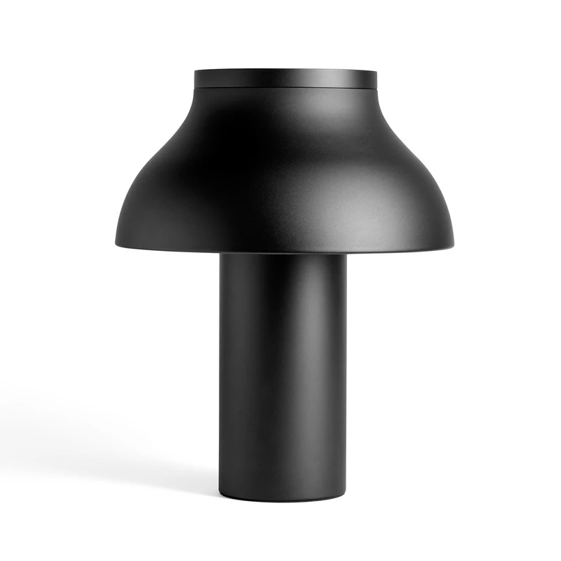 HAY – PC Tischleuchte L Soft Black/Alu