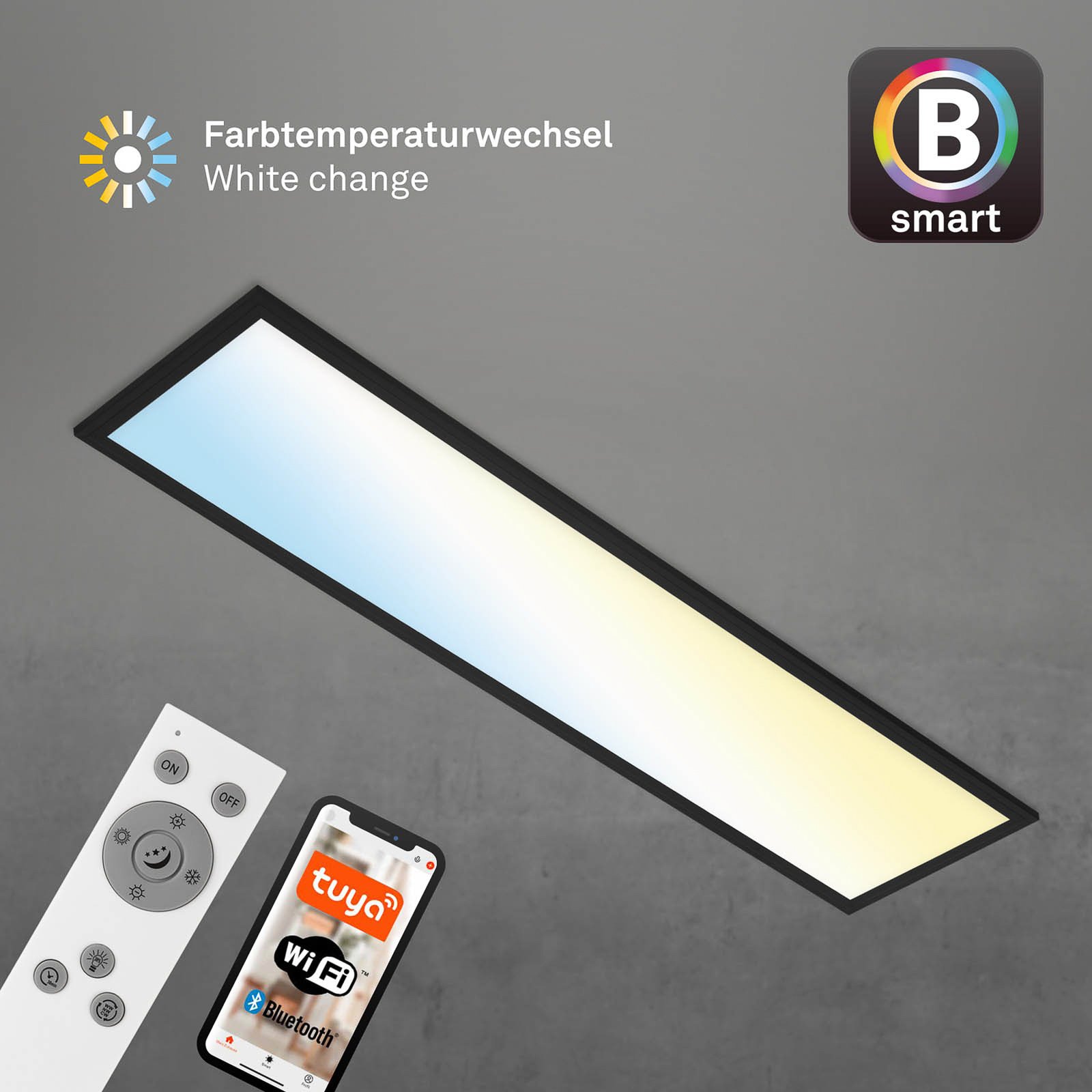 Φωτιστικό οροφής LED Piatto S WiFi Bluetooth CCT τηλεχειριστήριο