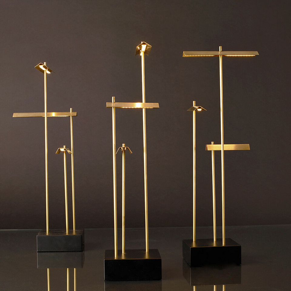 DCW Knokke ToGo Bordslampa, guld / mässing från DCW