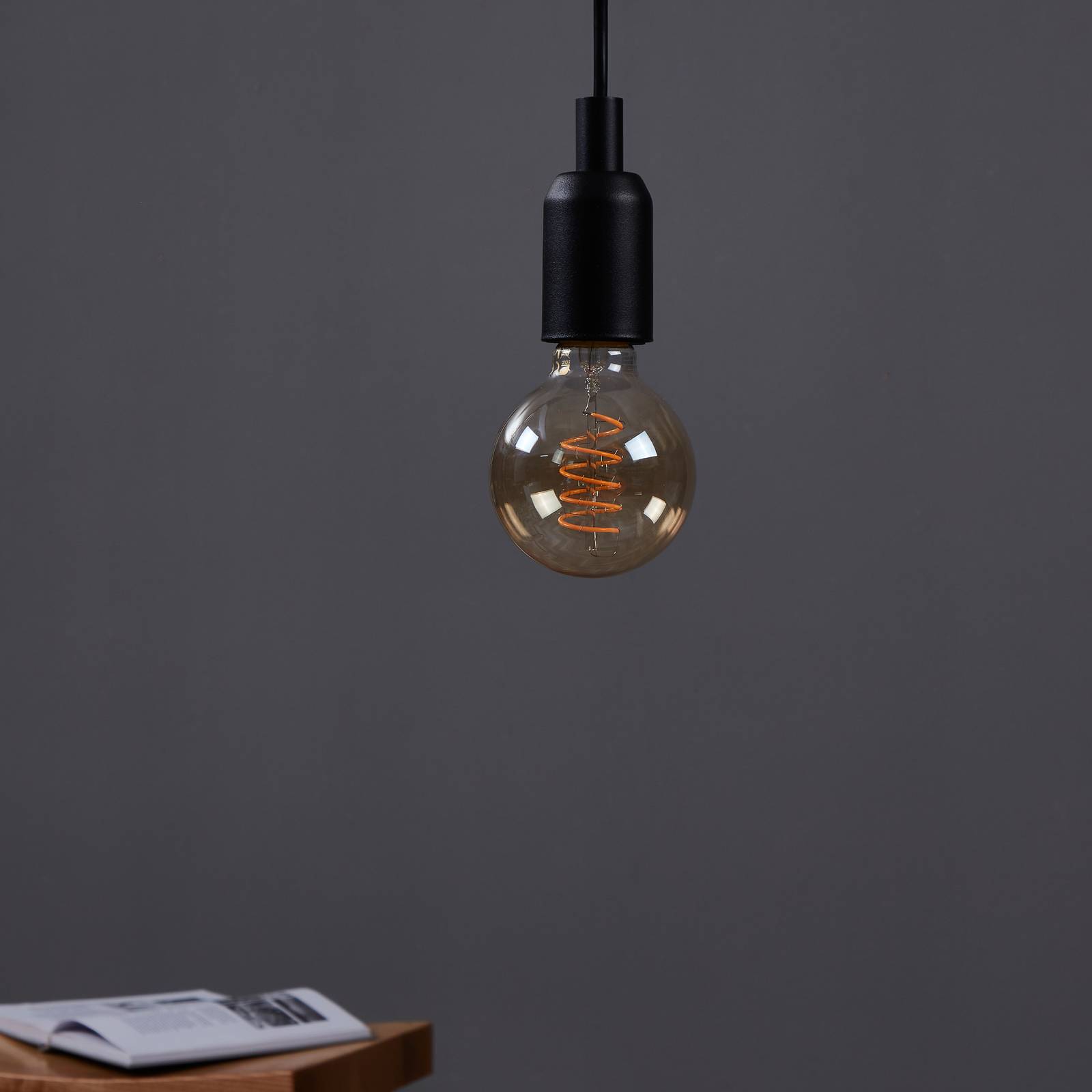 LED-Globelampe E27 4W amber Ø 8 cm günstig online kaufen