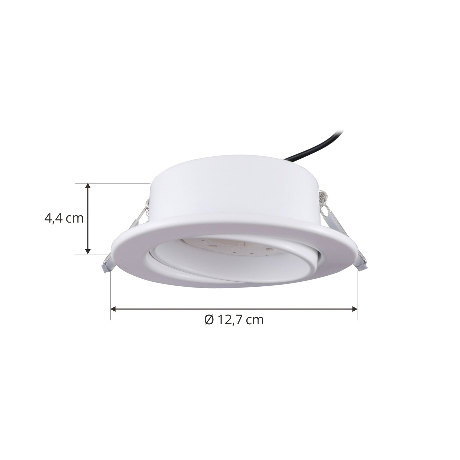 Lindby luci da incasso Jyla, bianco opaco, Ø 13 cm, GX53
