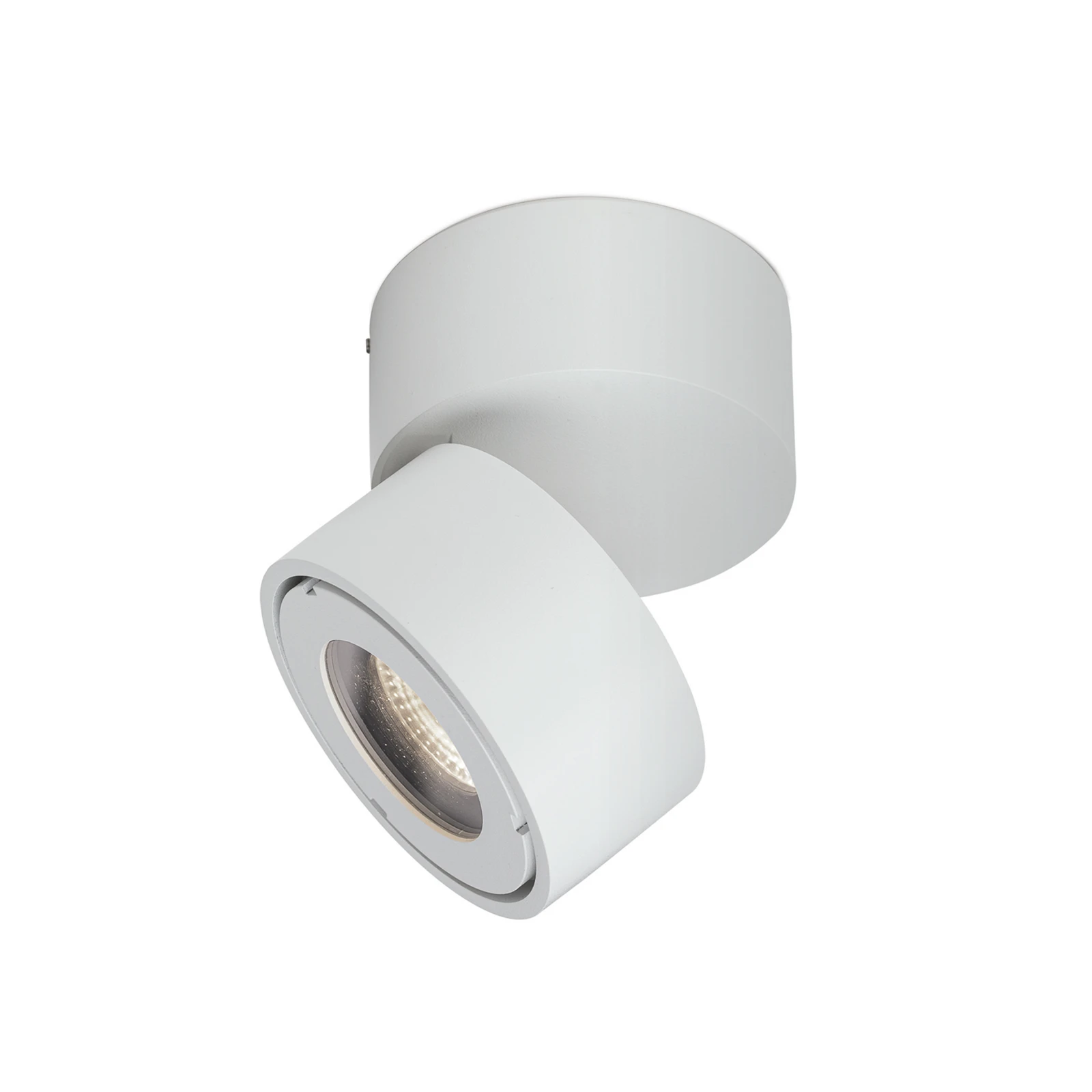 Harvey utendørs spot med LED, hvit, Ø 10 cm, støpt aluminium
