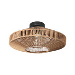 Bloeba-kattovalaisin, musta, ruskea köysiverhoilu, Ø 40 cm