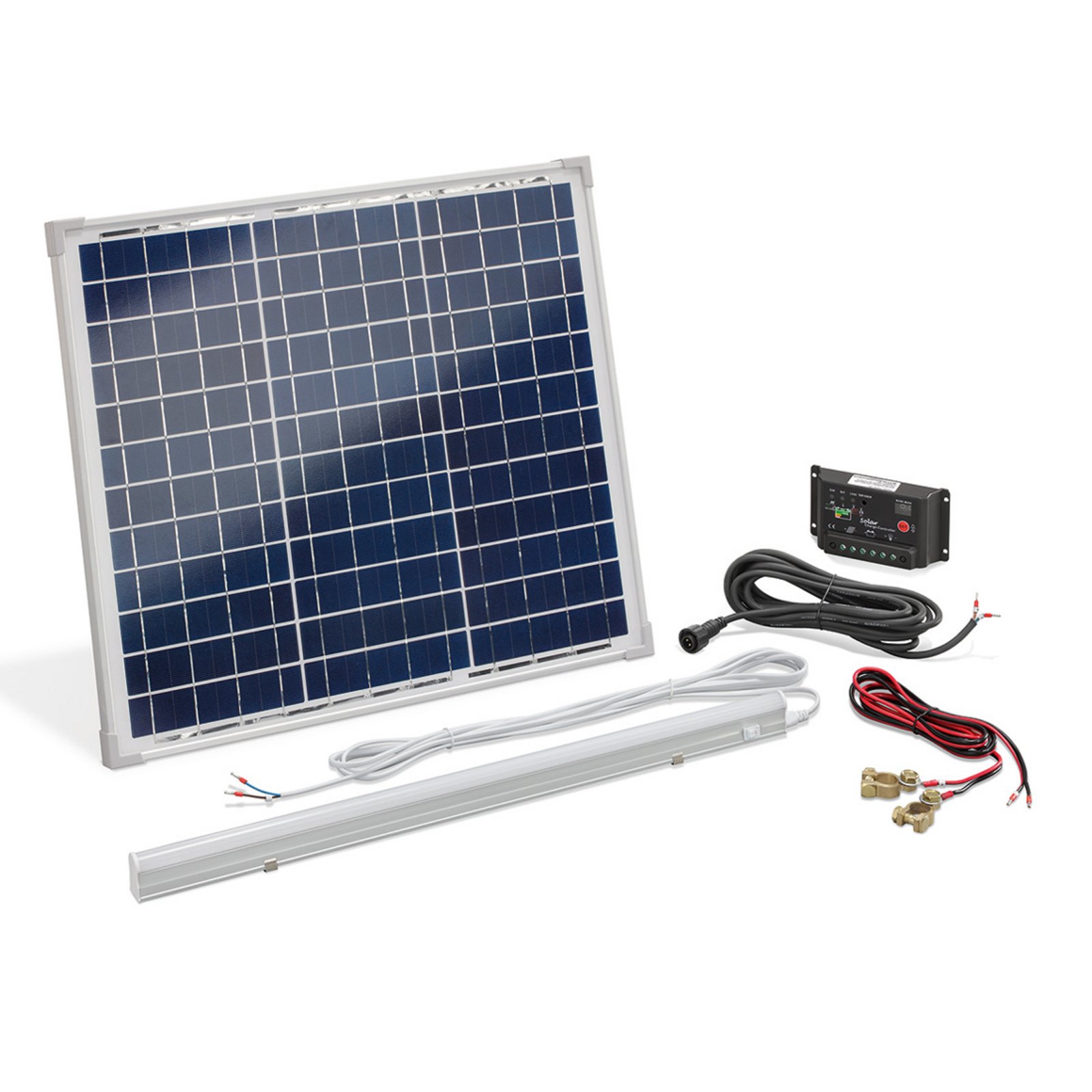 Esotec Island system solar power kit 30 W, L: 51.5 cm, W: 45.5 cm, H: 2.3 cm