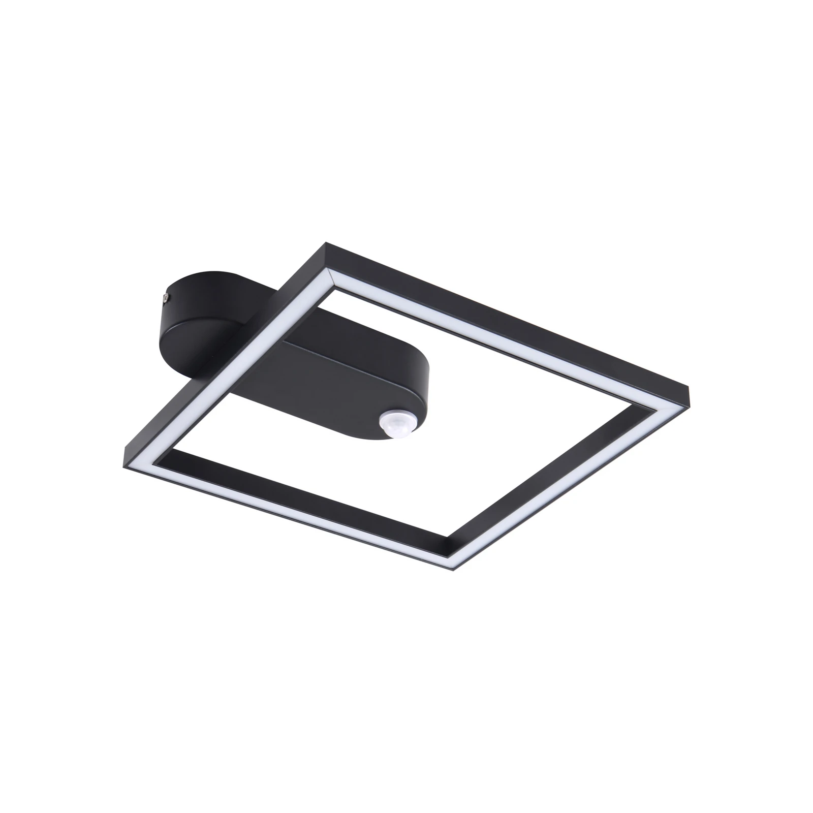 Lindby LED-Deckenleuchte Yulla, 34 cm, schwarz, Sensor