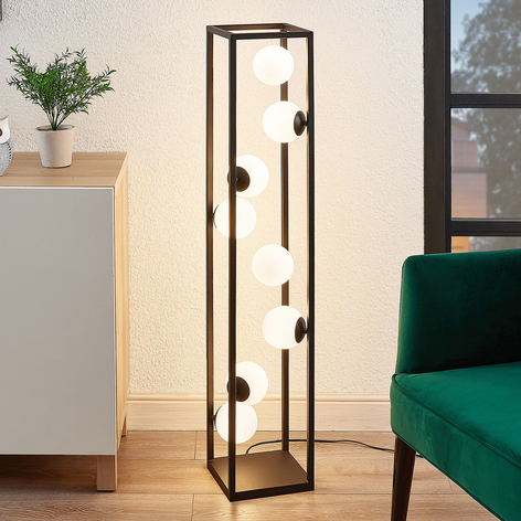 Lindby Utopia lampada LED da terra sfere di vetro