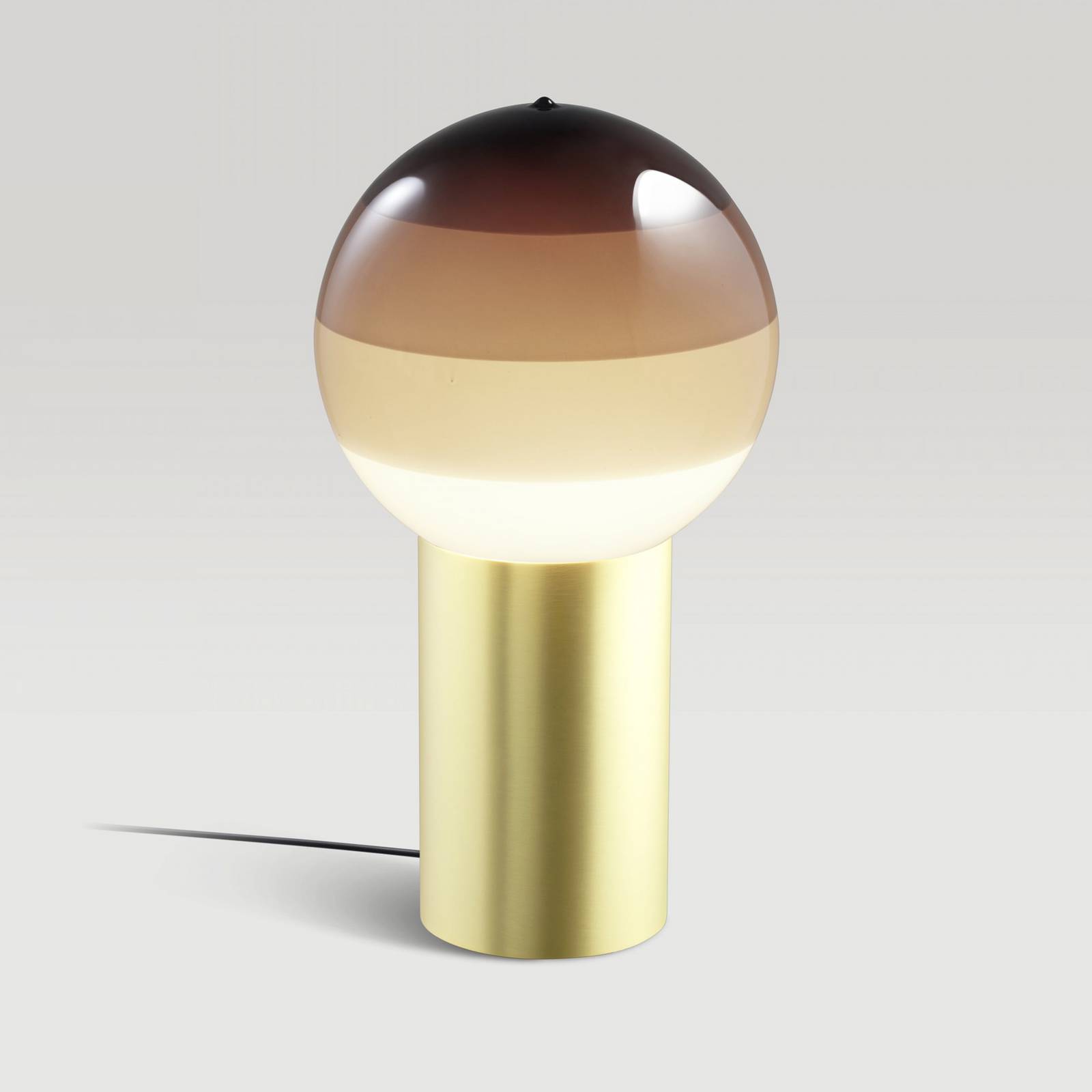 MARSET Tischlampe Dipping Light, Höhe 22 cm, braun/messing günstig online kaufen