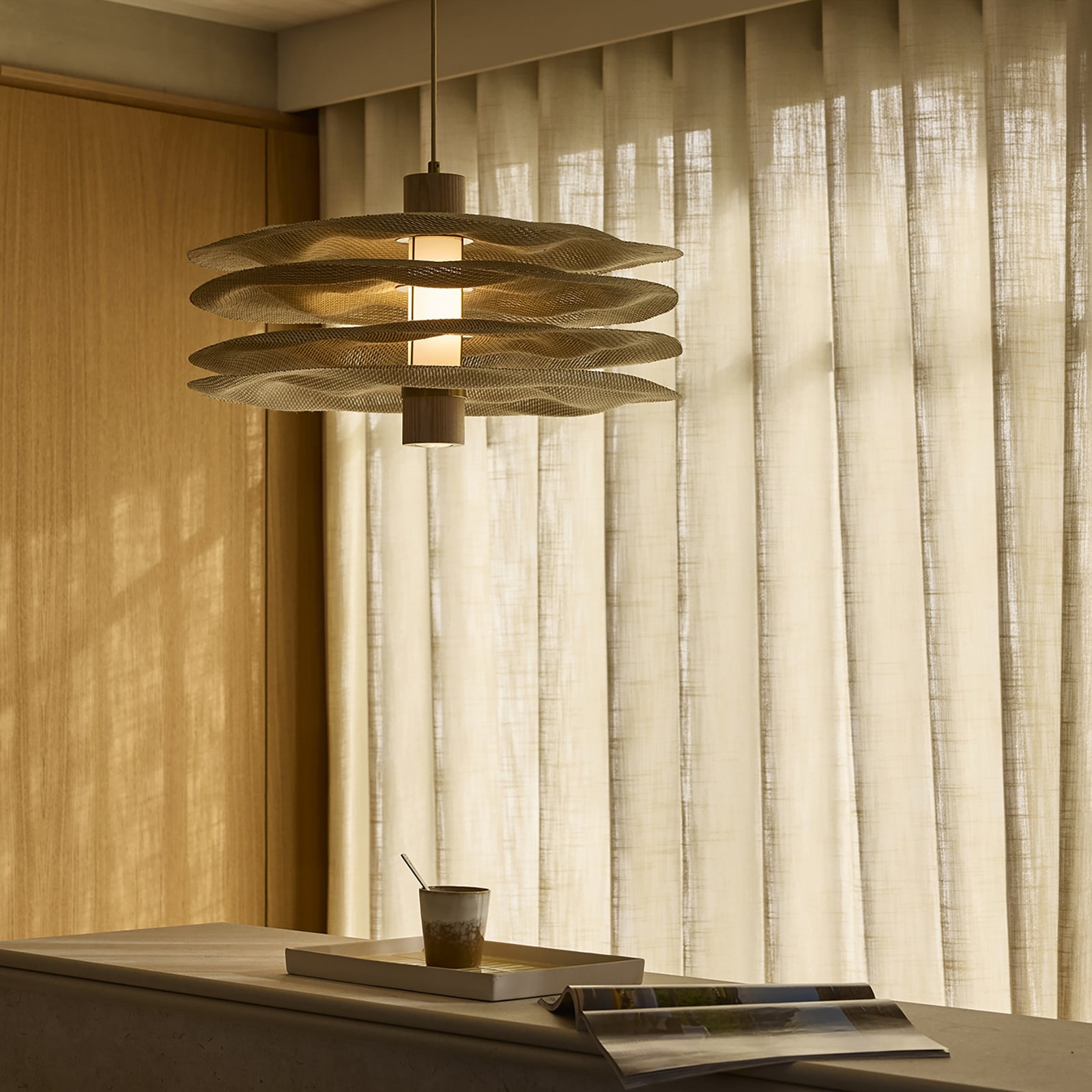 MARKET SET Rivage piekaramā lampa, 4 slāņi, Ø 58 cm