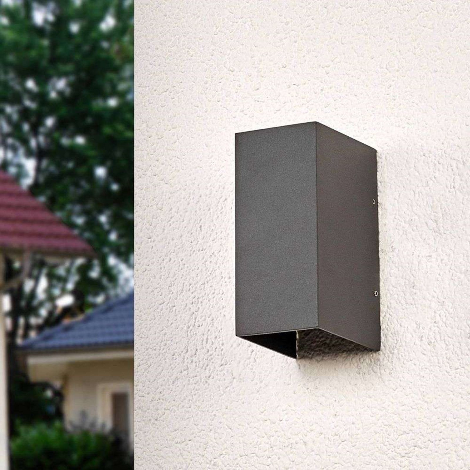 Kimian Udendørs Aplique de Pared Dark Grey - Lucande