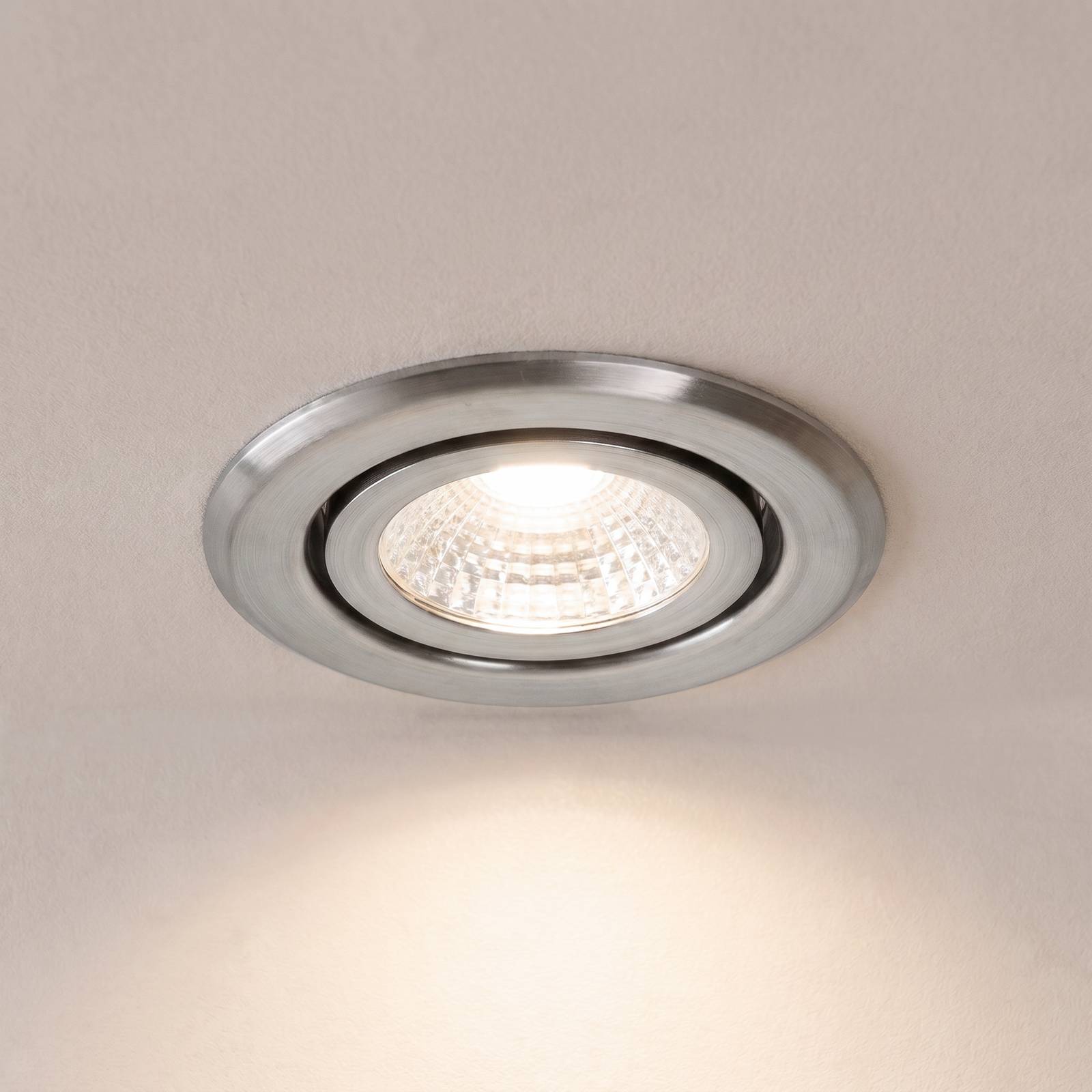 BRUMBERG LED-indbygningsspot BB09, RC-dæmpbar, stål