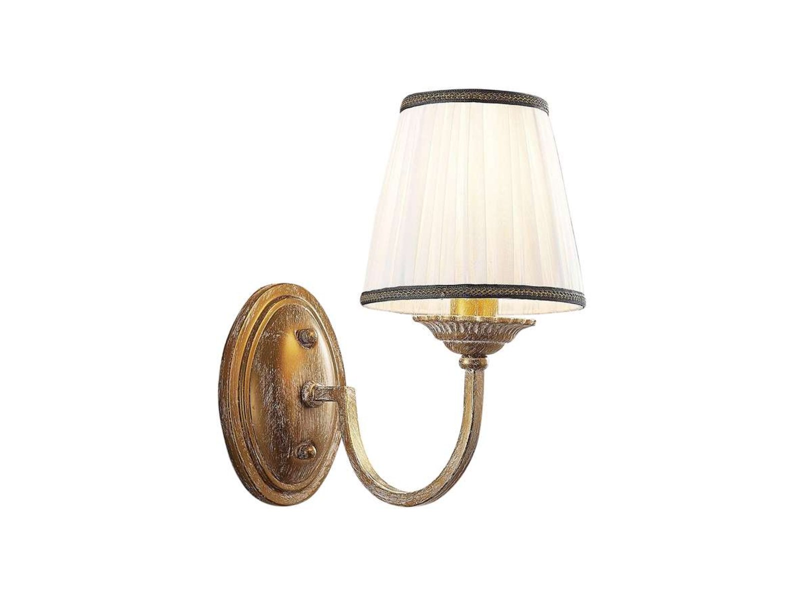 Lumiel Aplică de Perete Antique Brass/Cream - Lindby