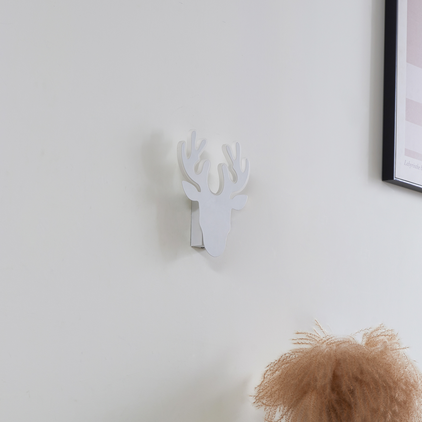 Hirvi LED Zidna Lampa Bijela - Lindby