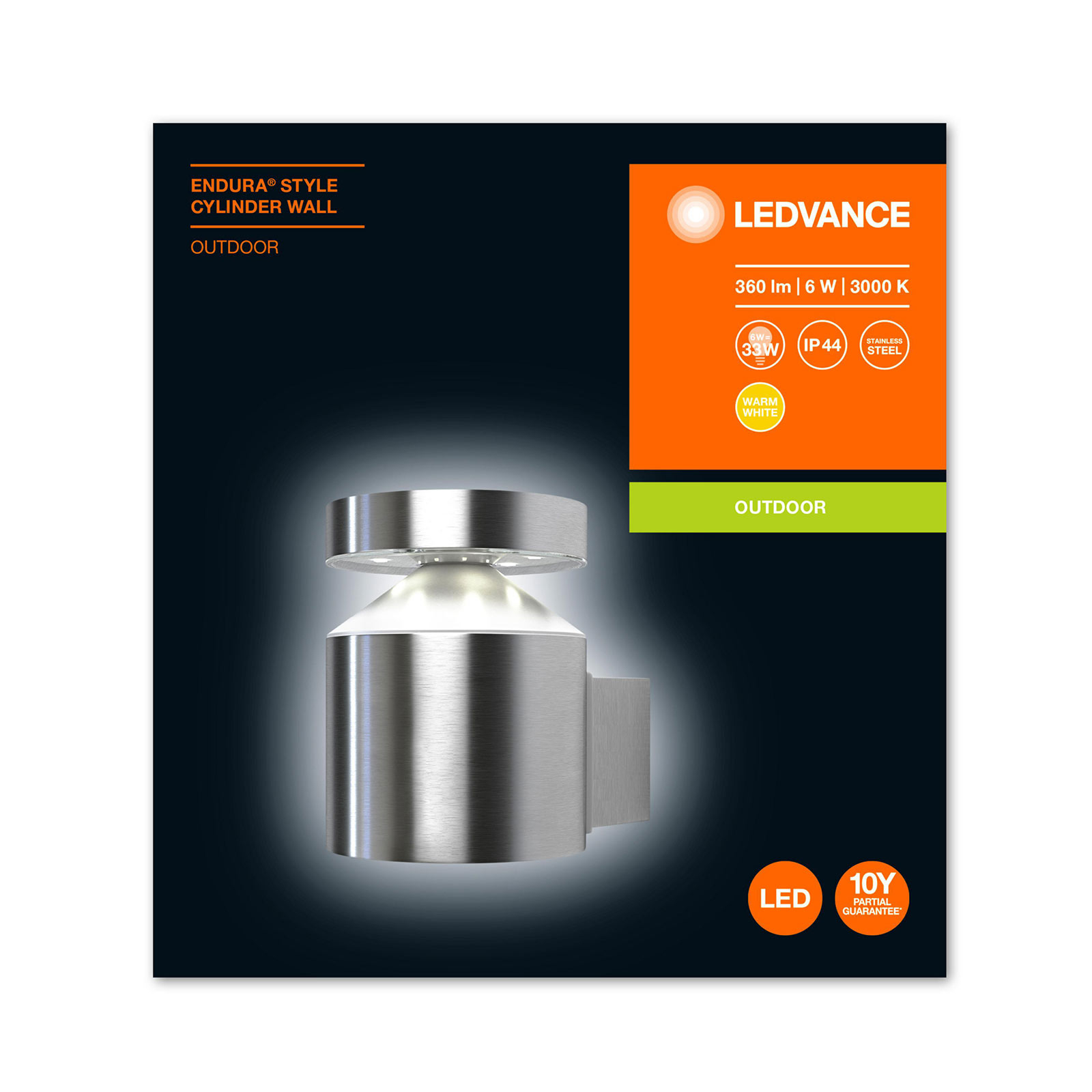 LEDVANC Endura Style Cylinder applique LED esterni