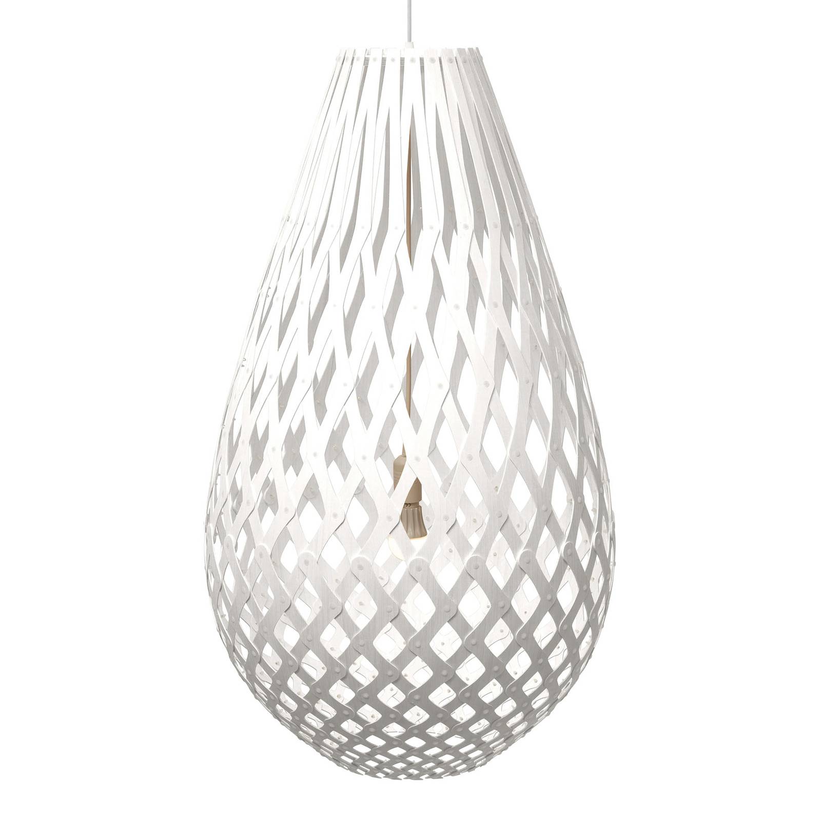 david trubridge Koura függő lámpa 75 cm fehér