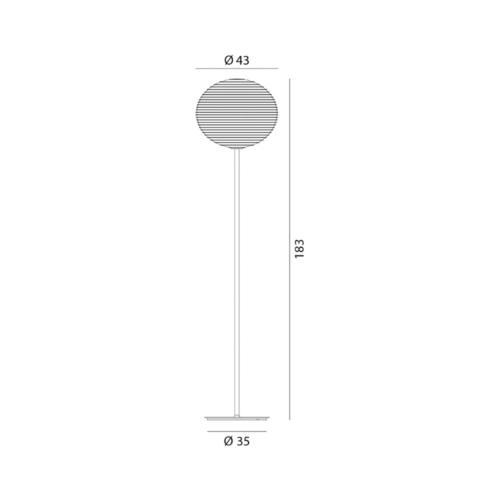 Rotaliana Flow Glass F1 lampa podłogowa Ø 43 cm
