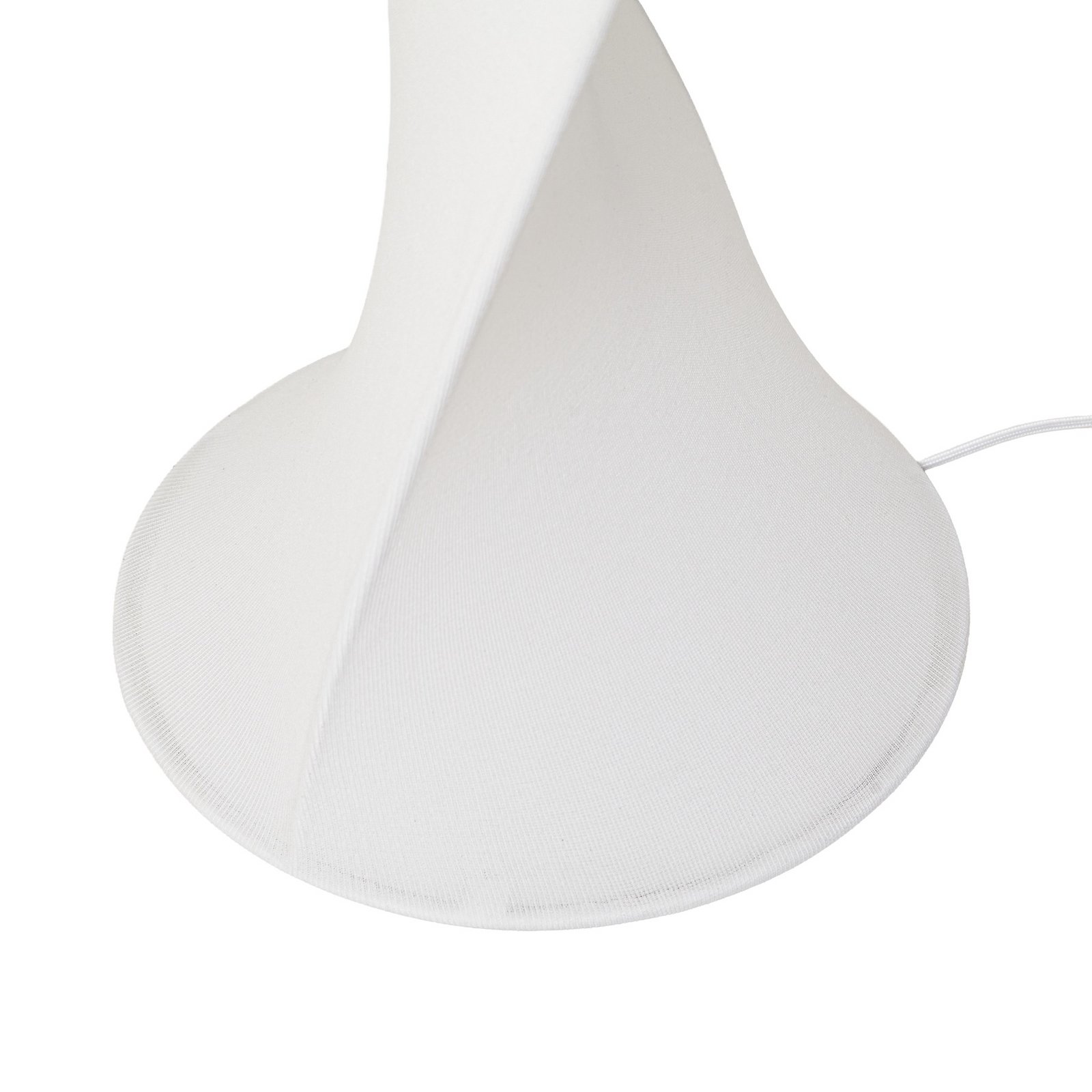 Lampadaire LED Lucande Novelle, blanc, CCT, hauteur 137 cm